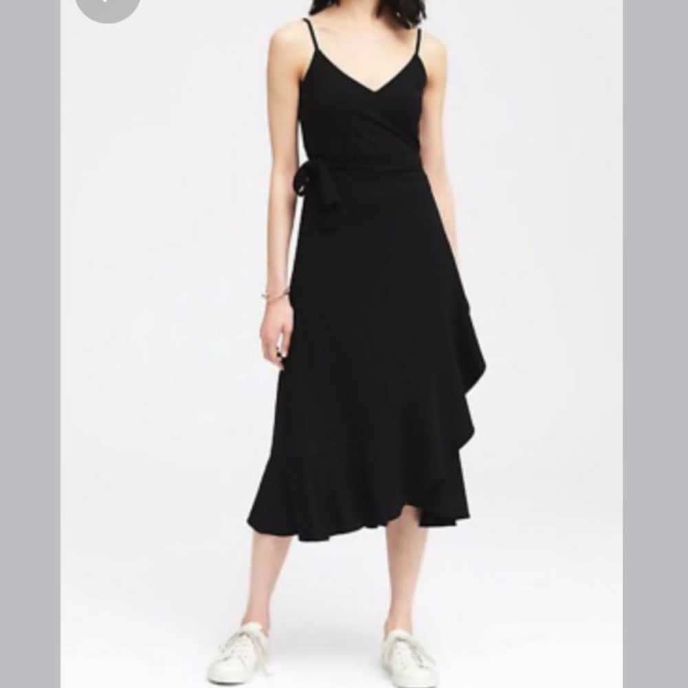 Banana Republic Strappy Ruffle Dress